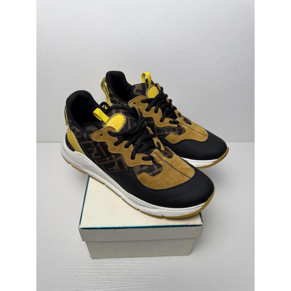Fendi Flow FF Logo Sneakers Women’s EU 40 Brown Monogram Trainer